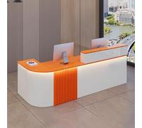 Banco per reception con casse e cassetti, con cavo, scrivania per reception con contenitore, moderno bancone receptionist con cassetti, per saloni di bellezza,