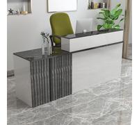 Banco per reception con cassetto bloccabile, tavolo per pagamenti registratore di cassa in legno, tavolo per ricevimenti e vendita al dettaglio (D-1, 160 x 60 x 100 cm)