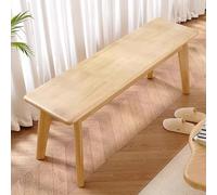 Banco Pie de Cama in legno massello, 150 cm, robusto sgabello da cucina basso, facile da montare, per ingresso, soggiorno, corridoio, finitura naturale (150 cm)