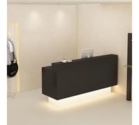 Banco reception compatto - Moderno banco cassa per negozi al dettaglio Design efficiente del servizio clienti Elegante reception per aziende Elegante bancone per negozi