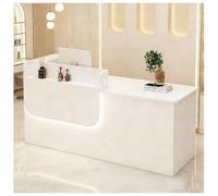 Banco reception con cassetti Striscia LED Banchi reception con bancone Banco receptions cons contenitore Banchi cassa per ufficio negozio hall salone di bellezza,H right,100x60x100cm