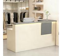 Banco reception con luci LED Banco reception con cassetti chiudibili a chiave armadietto e ripiano per tastiera Bancos cassa ideale per studi medici e cliniche,I left,100x45x90cm