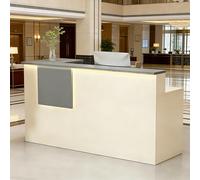 Banco reception con luci LED Banco reception con cassetti chiudibili a chiave armadietto e ripiano per tastiera Bancos cassa ideale per studi medici e cliniche,I right,100x45x90cm