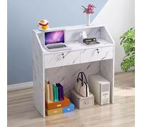 Banco reception con serratura, multifunzionale, per saloni, minimarket e vendita al dettaglio, con cassetto per riporre oggetti, design versatile per vari tipi di attività