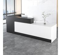Banco reception da ufficio, moderno bancone anteriore per salone, hall, clinica e vendita al dettaglio, design elegante, funzionale e salvaspazio