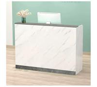 Banco reception moderno compatto con cassetti chiudibili spaziose postazioni di lavoro in legno per piccoli spazi ideali per ambienti retail