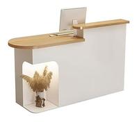 Banco reception moderno con luci a LED e cassetto chiudibile a chiave per banco cassa ufficio negozio di bellezza