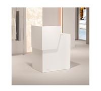 Banco reception moderno, semplice bancone per negozi di abbigliamento, elegante tavolo per la cassa per ufficio e salone, altezza 60 cm, perfetto per aree di ricevimento