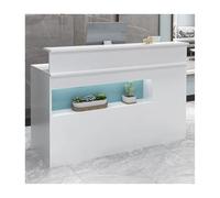 Banco reception moderno, tavolo per la cassa della reception, elegante scrivania di benvenuto per sala ricevimenti, lunghezza 80 cm, mobili da ufficio contemporanei