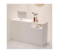 Banco reception per parrucchieri negozi al dettaglio alberghi bianco trasparente 100 cm sinistra moderna reception mobili per la casa e gli spazi commerciali