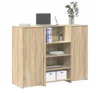 Banco Reception Rovere Sonoma 135x50x103,5 cm Legno Multistrato