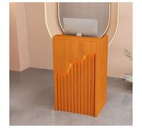 Banco registratore di cassa in legno per ufficio, clinica, negozi al dettaglio, supermercati, minimarket, hotel (E 80 cm), design moderno ed elegante