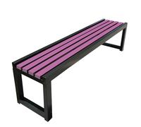 Banco terrazza, Banco de jardim sem encosto, Metal Banco de 3 Lugares Bancos de terraço Esterno 100/120/150 cm para terraços e jardins (150 × 40 × 45 cm)