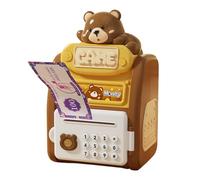 Bancomat automatico per bambini, giocattoli educativi divertenti, salvadanaio sicuro con password e impronta digitale, per risparmiare denaro per bambini, adolescenti e