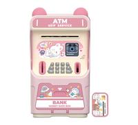 Bancomat Bambini - Elettronico Con Musica E Riconoscimento Facciale,Musicale Soldi Rotolante Banca Bancomat,Per Contanti Banconote Monete Età Oltre 3 Anni Apprendimento