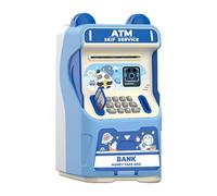 Bancomat Banca Per Bambini - Cassaforte Elettronica Giocattoli Educativi,Macchina Bancomat Cassaforte Per Bambini,Per Contanti Banconote Monete Età Oltre 3 Anni Apprendimento