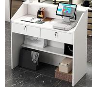 Bancone con cassetti bloccabili per un checkout sicuro, ideale per saloni, hall e cliniche reception
