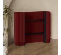 Bancone curvo portatile per ricevimenti al dettaglio moderno espositore per mostre artigianali vetrina compatta per bar, negozi, hotel, ideale per piccoli spazi