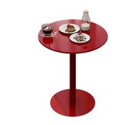 Bancone da colazione rotondo industriale - Tavolo da bistrot con piano in ferro per cucine compatte | Funzionalità multi-altezza come tavolo da pub, punto d'incontro per caffè e postazione p