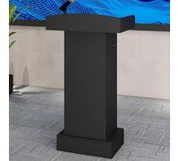 Bancone Reception,Tavolo Alto,Banco Reception,Supporto per Podio,Chiesa Pulpito,Banco Cassa per Negozio,con Cassetti e Ripiani di Stoccaggio,per Matrimonio,Chiesa,Conferenza,Aula,Ufficio,Bar(Black)