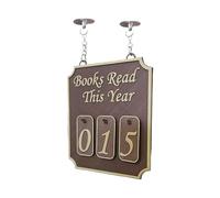 Bancone scaffali sospeso - segnale arredamento bookish, angolo personalizzato | Ornamento in legno moderno per biblioteca, accessorio per la casa dei lettori, libri di lettura di contatori fino