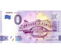 Banconota da 0 Euro Italia · Venezia · Ponte di Rialto II · Souvenir Zero €