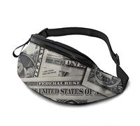 banconote da un dollaro, tasca a tracolla regolabile, borsa a tracolla, borsa a tracolla per viaggiare, escursionismo, ciclismo, corsa