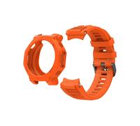 BAND INF Cinturino e Custodia in Silicone per Amazfit T-Rex 3 Pro Orange Arancia,