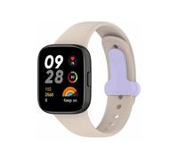 BAND INF Cinturino in silicone compatibile con Redmi Watch 3 Beige Beige,
