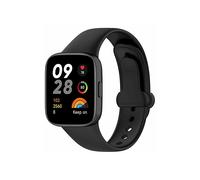 BAND INF Cinturino in silicone compatibile con Redmi Watch 3 Black Nero,