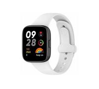 BAND INF Cinturino in silicone compatibile con Redmi Watch 3 White Bianco,
