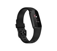 BAND INF Cinturino in silicone compatibile Fitbit Luxe Black Grande Nero,