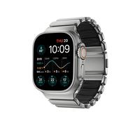 Nomad Stratos Cinturino in Titanio Apple Watch 44/45/46/49 mm Naturale/Nero - NM014421858