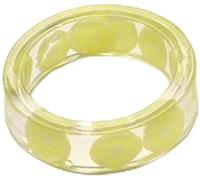 Band Ring Compatible With Women, Fruit Pattern Transparent Smooth Resin Finger Ring Gift Valentine Day (1Color, Size : Strawberry 2) Nice processing