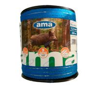 BANDA 20MM FILO PER RECINTO ELETTRICO SPECIALE CINGHIALI FETTUCCIA BLU 200 MT