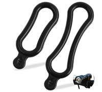 Banda da Bicicletta Cinghia Elastica,Cinturino per Bicicletta Fascia Elastica Gomma,Cinturino in Silicone Nero per Bicicletta,Accessori Bici Bicicletta in Silicone Cinturino(10 Lungo + 10 Corto)
