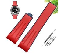 Banda di guardia in silicone in gomma impermeabile adatto agli accessori per orologi pieghevole da 20 mm 22 mm da 20 mm