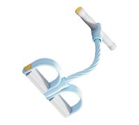 Banda di Resistenza con Pedale,Corda elastica per yoga a 6 tubi - Attrezzo per Allenamento della e Fisioterapia - per Palestra, Casa, Ufficio, Esercizi di Potenziamento Muscolare