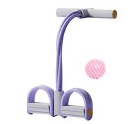 Banda di resistenza del pedale | Corda del di fitness con pedale | Dispositivo di allenamento elastico con 4 tubi, banda di allenamento efficace per vita, povero e pieno alenamento per il corpo