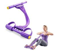 Banda di Resistenza Pedale, 10 Tubi, Stretching Completo Regolabile Design Multi-Elastico a Corde, 55x33cm, Ideale per Palestra, Ufficio & Viaggi, Adatto a Tutti i Livelli, Donne & Uomini