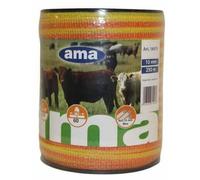 Banda per Recinti Elettrici Ama 250m Fibra Acciaio