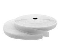 Banda in velcro tagliabile a misura, rotolo da 25m, larghezza 25mm, bianco