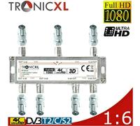 Banda Larga Cavo Switch 6-fach TV Morbido Dvb-T TV Via Cavo Dvb-C Splitter