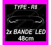 Banda LED Flessibile Bianca Faro Ant. Luci Diurne Fanale Xeno Giunzione Ash