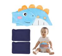 Banda 'ombelico neonato, avvolgimento dello stomaco per dinosauro dei cartoni animati per bambini, avvolgimento di antemettili da riscaldamento riutilizzabile, pancia riscaldata per Soulag