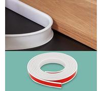 Banda per Bordi in Impiallacciatura Flessibile Autobloccante da 15 mm a Forma di U, Bordo in PVC per Pmpiallacciatura, Paraspigoli Pieghevoli fai da te per Mobili, Armadi, Tavoli (15mm/3m, Bianco)