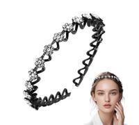 Banda Per Capelli Di Fiori, Striscia Di Rini Da Donna | Clip Intrecciate Nel Di Prugna Per Donne - Banda Non Slittata Per Lavare Il Viso, Acconciatura Alla Moda