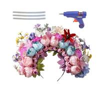Banda per capelli floreali, fascia per la corona di fiori - Hoop per capelli a corona floreale - Testaggio del festival, copricapo di moda per l'abbigliamento del festival di raccolta primaverile