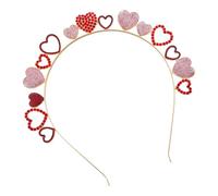 Banda Per Capelli - Ragazze Per Capelli | Fascia Per Ragazze | Banche Per Glitter Graziose Per Donne E Ragazze | Giorno Tesoro | Accessorio Romantico A Forma Di Cuore Per Feste E Abiti