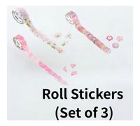banda Sakura Masking Roll Stickers Washi Tape Peel Off 3 set Giappone